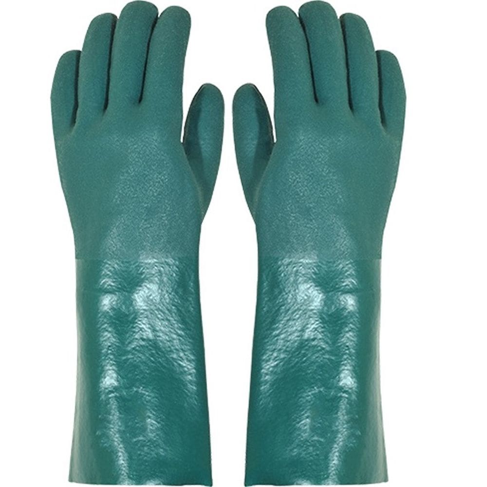 Luvas Pvc Aspera 9,5 Verde 32Cm Plastcor