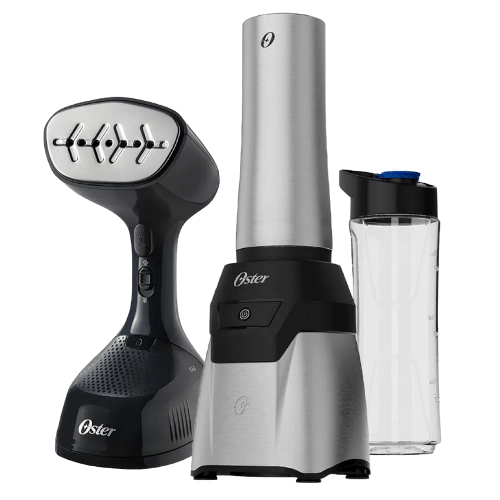 Kit Blender Power Inox e Passadeira a Vapor Oster