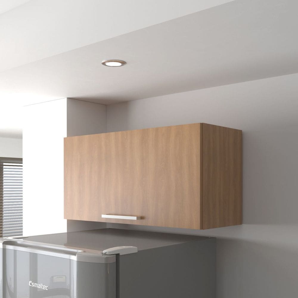Armário Aéreo para Cozinha 80cm 1 Porta Basculante  Freijó CZ3119