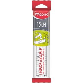 Regua De Poliestireno Study Unbreakable Cristal 15Cm