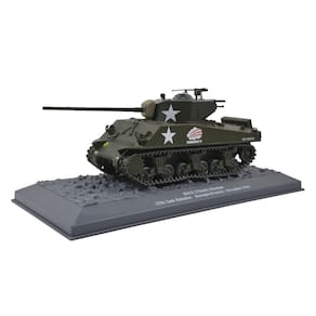 Tanque De Guerra 1944 1/43 US M4A3 Sherman Abrams Battallion