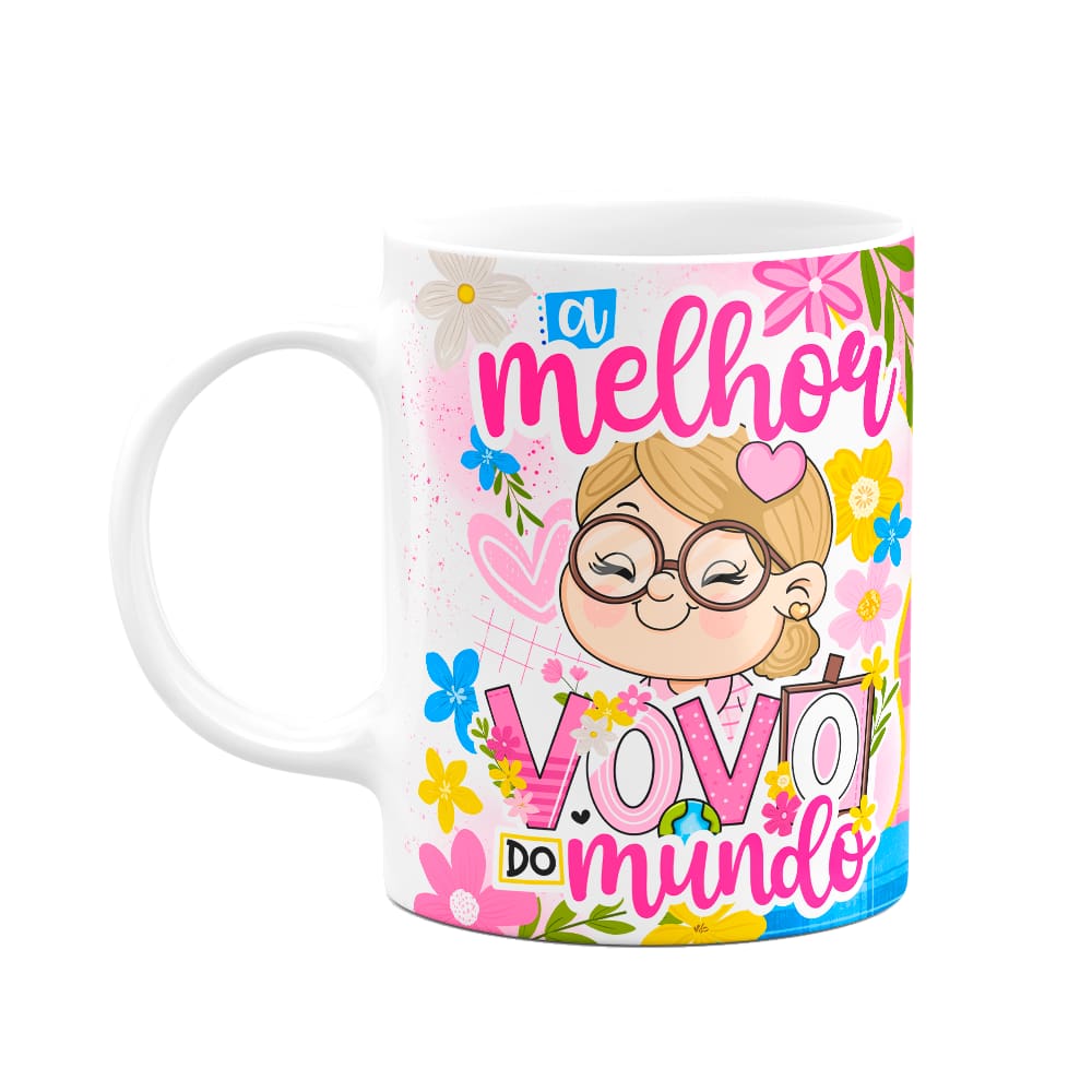 Caneca dos Avós Cartoon - A melhor vovó do mundo - M4