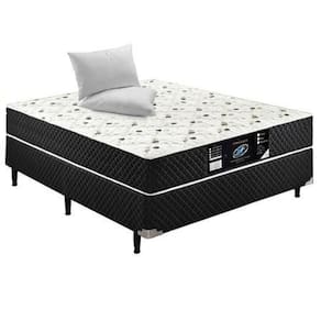 Cama Box Conjugado Casal Molas Bonnel - 53x138x188cm