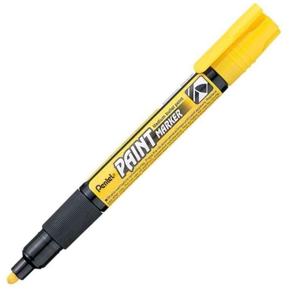 Amarelo - Marcador Profissional Pentel Permanente Marker