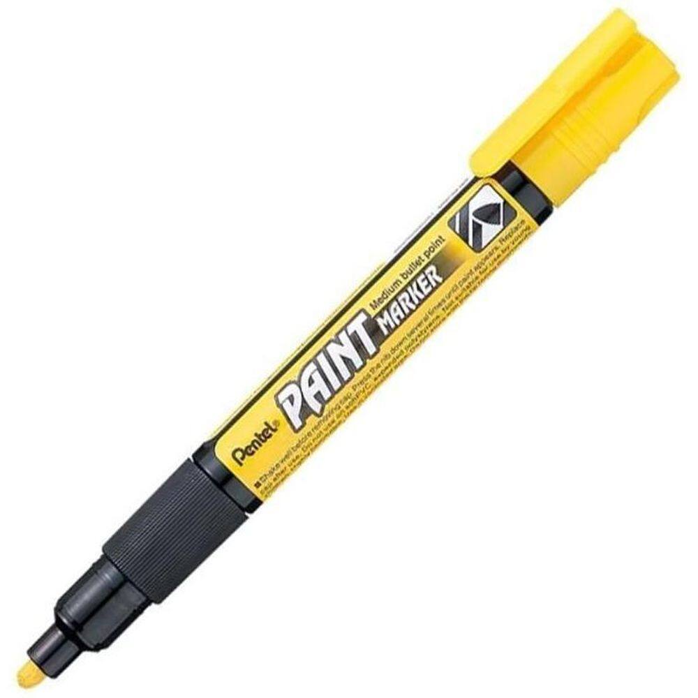 Amarelo - Marcador Profissional Pentel Permanente Marker