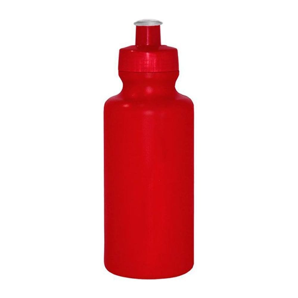 Kit 50 Squeezes 550Ml Vermelho Plástico Premium