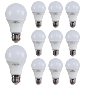 Kit 20 Lâmpadas Led Bulbo A60 9W E27 Bivolt 4000K Neutro