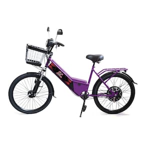 Bicicleta Elétrica - Aro 24 - New Street 800w - Violeta - Plug and Move