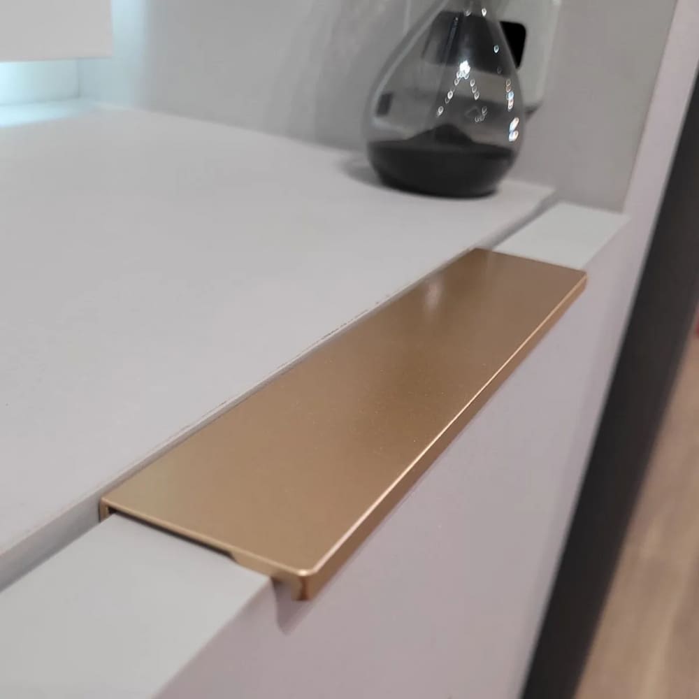 Puxador Sottile Dourado Matte 160mm Zen Design
