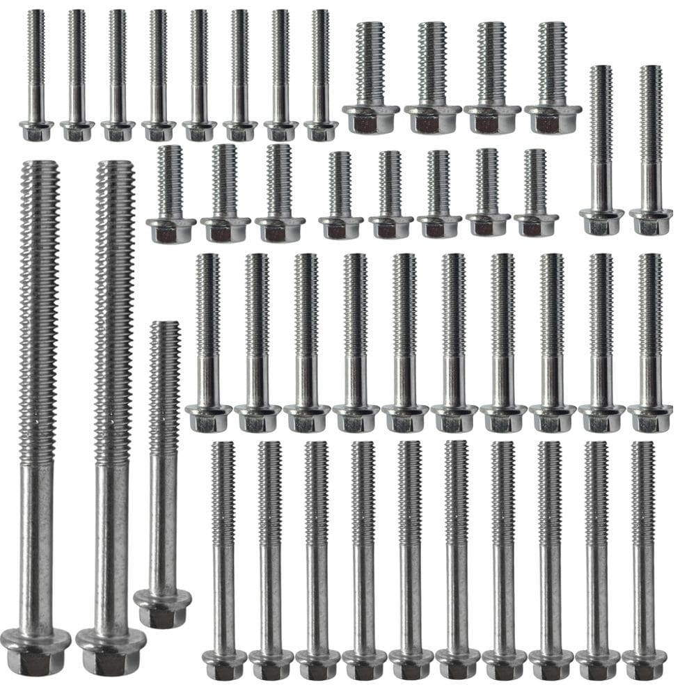 Kit Jogo 45 Parafusos Cromados Motor Biz Pop 110 2016 A 2024