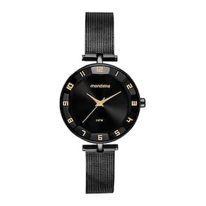 Relógio MONDAINE feminino analógico preto 32911LPMVPE3