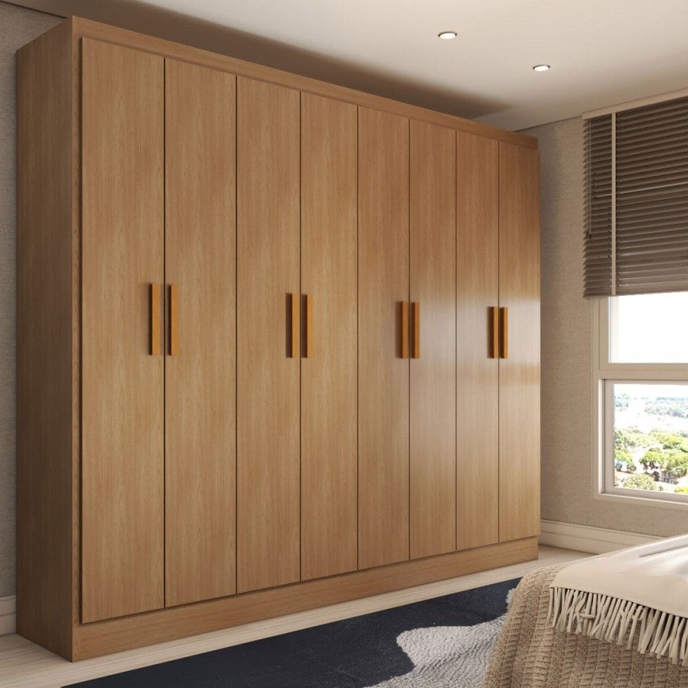 Guarda-Roupa Casal Hilton 8 Portas Cinamomo - Panorama Móveis