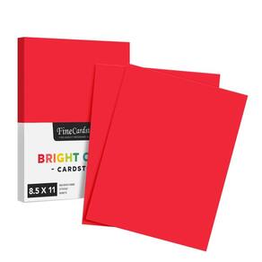 Papel de cartolina S, impressão superfina, 65 libras, 8,5 x 11, pacote com 50