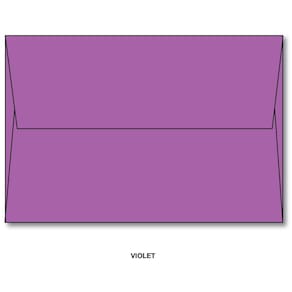 Envelopes de cartões comemorativos Brite Hue A7 - 250 envelopes roxos