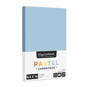 Papel de cartolina S Impressão superfina 8,5 x 14 polegadas 50 folhas azuis