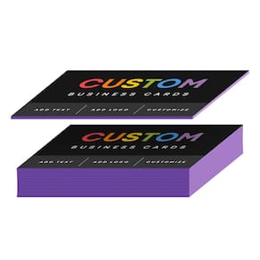 Cartões de visita S: impressão superfina, borda pintada personalizada