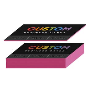 Cartões de visita S: impressão superfina, borda pintada personalizada