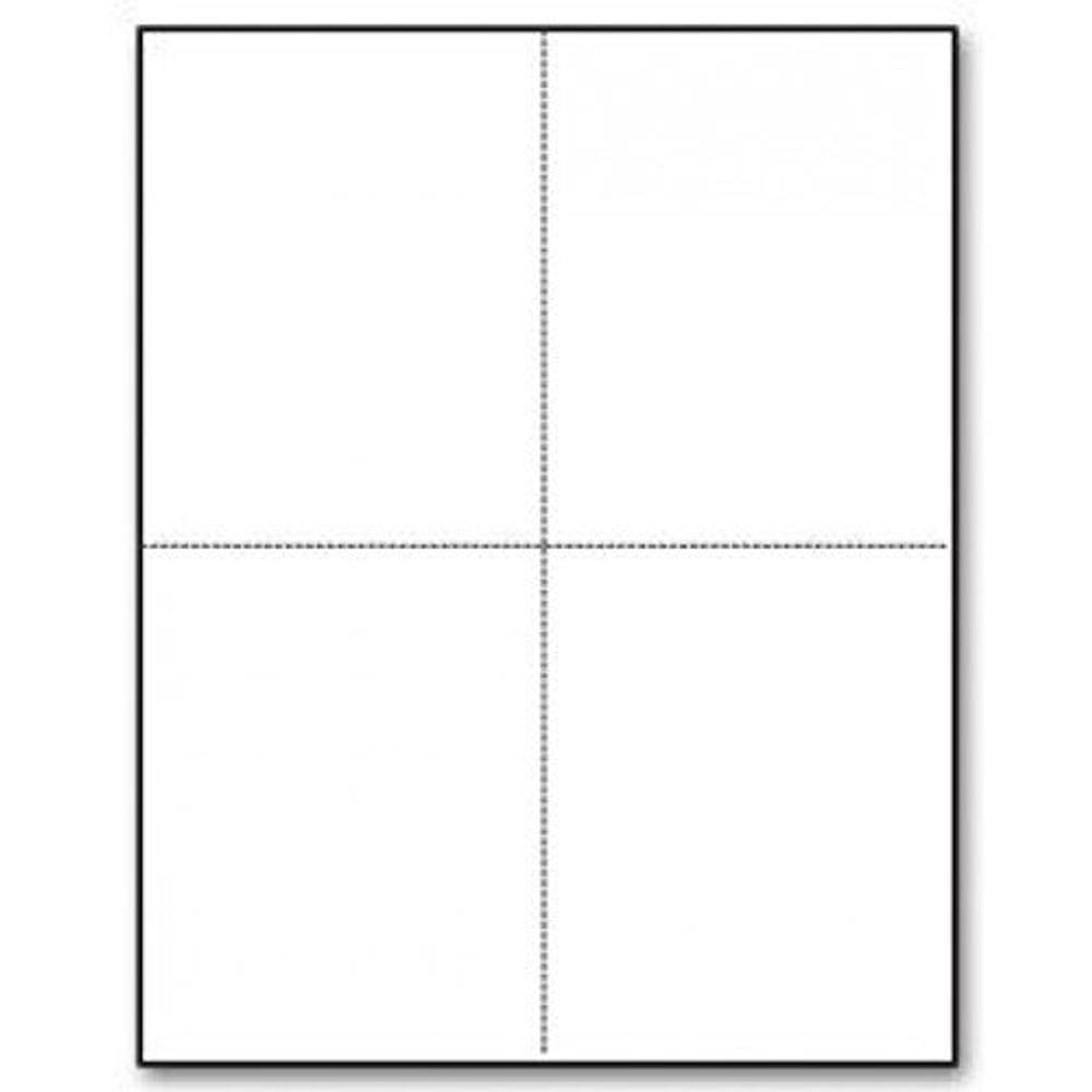 Papel perfurado, formulário W2, 24 libras, 8,5 x 11, pacote de 50 folhas