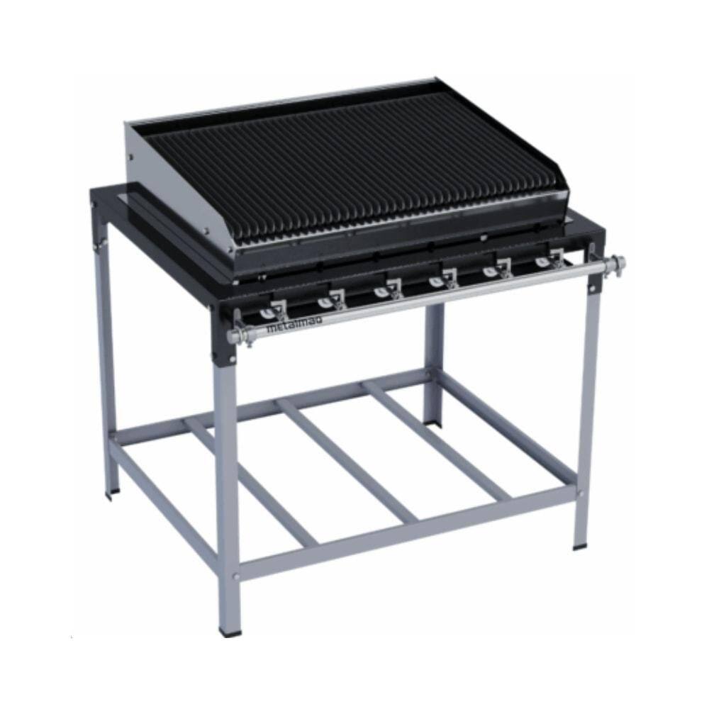 Charbroiler a Gás 90x70 Com Cavalete CBMPP90 Metalmaq