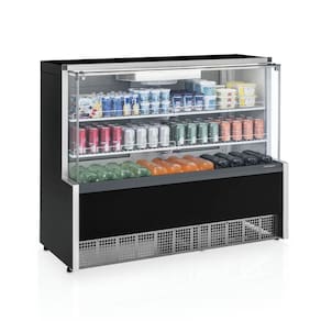 Vitrine Refrigeração Ar Forçado Gelopar Aurora GPFA-140R-PR 140cm - 220V