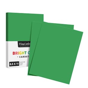 Papel de cartolina S, impressão superfina, 65 libras, 8,5 x 11 (pacote com 50)