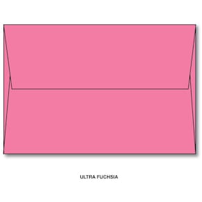 Cartão comemorativo Envelopes Brite Hue A7 250 Hot Pink/Fuschia
