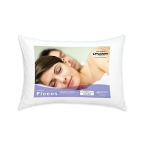 Travesseiro Flocos Ortobom Antialérgico 60x40cm Macio