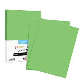 Papel de cartolina S Impressão superfina 65 libras 8,5x11 verde limão