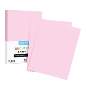 Papel de cartolina S Impressão superfina 65 libras 8,5x11 Ultra Rosa