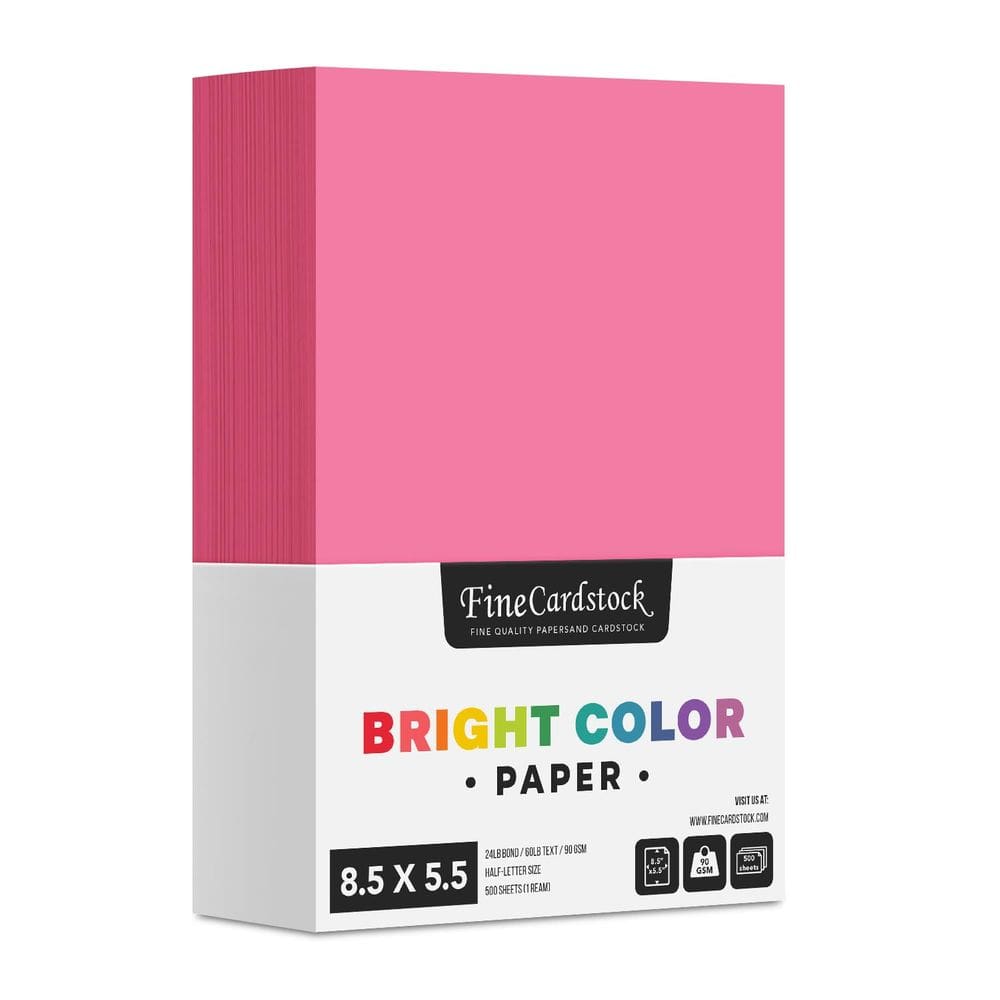 Impressão superfina de papel S, tamanho de meia letra, 8,5x5,5, 500 folhas