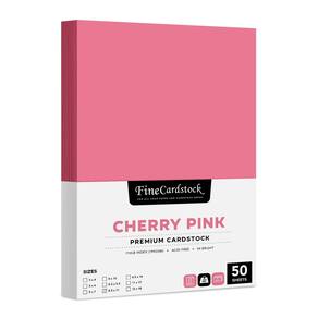 Papel de cartolina S, impressão superfina, rosa cereja, 199 g/m2, 50 folhas