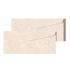 Envelopes S Superfine Printing Natural Cream #10 Parchment 4x9,5 polegadas, pacote com 50