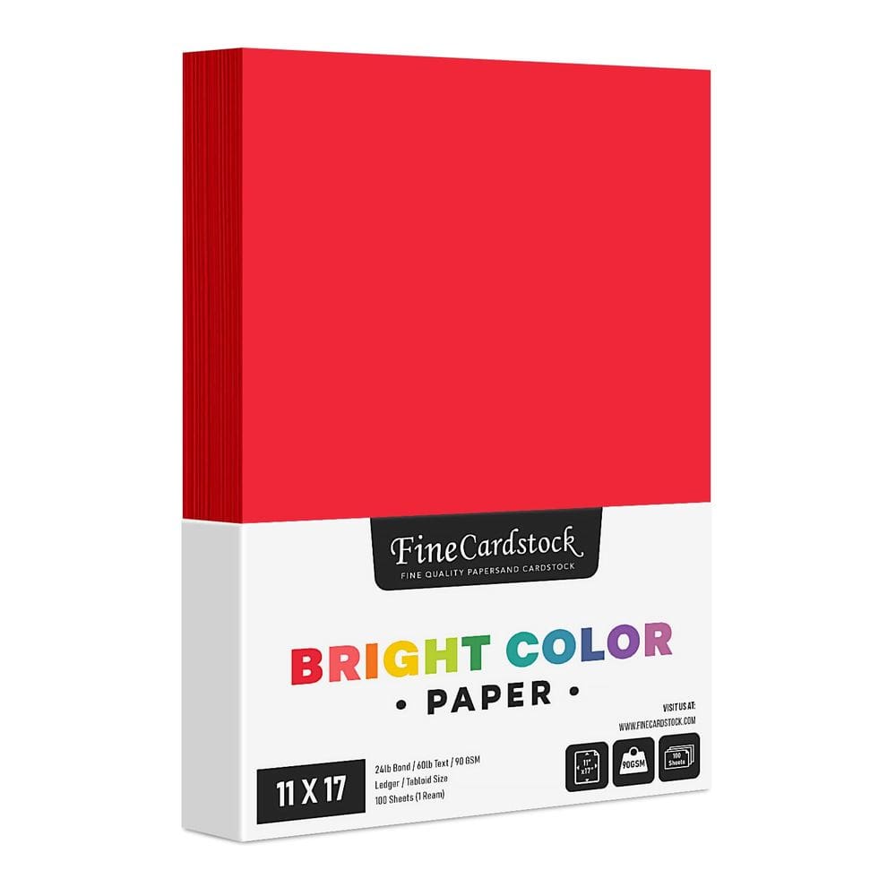 Papel colorido S: impressão superfina de 11 x 17 polegadas (100 folhas)