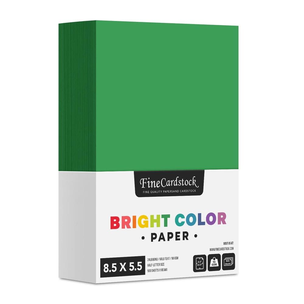Impressão superfina de papel colorido 8,5 x 5,5 polegadas e 500 folhas