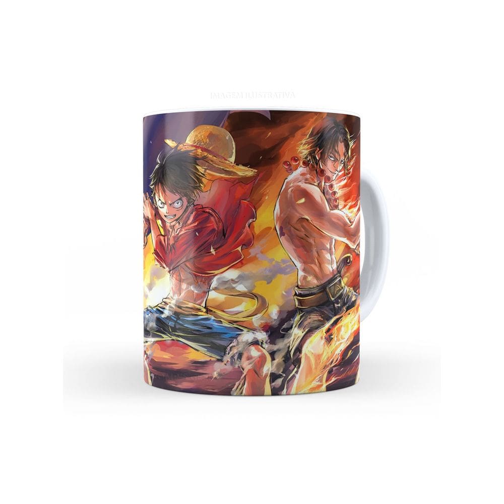 Caneca de Ceramica Anime OP Irmãos 325 Ml