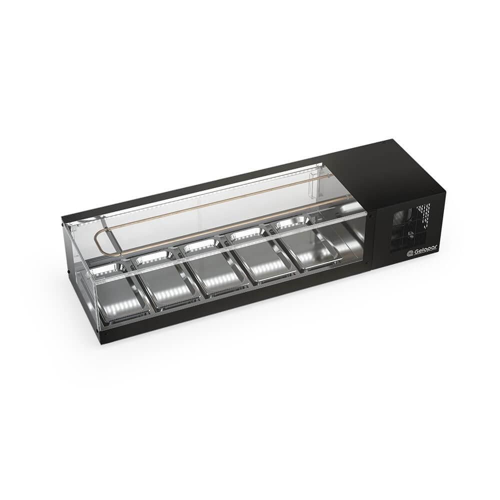Vitrine Refrigerada de Bancada Gelopar GVRS-200PR Preta - 220V
