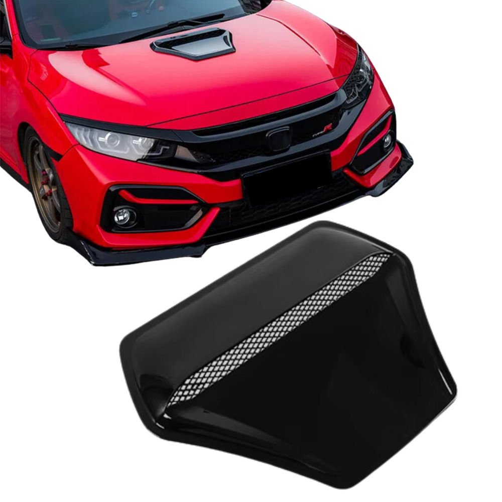 Scoop Entrada Ar Esportivo Universal Capô Intake Black Piano