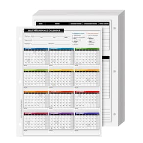 Papel cartolina para calendário de presença 216 g/m2 (25 folhas)