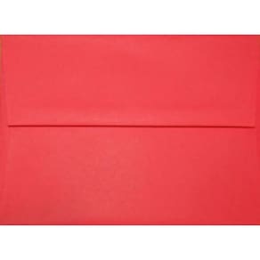 Envelopeson 50 envelopes vermelhos A7 13,34 x 18,42 cm com aba quadrada