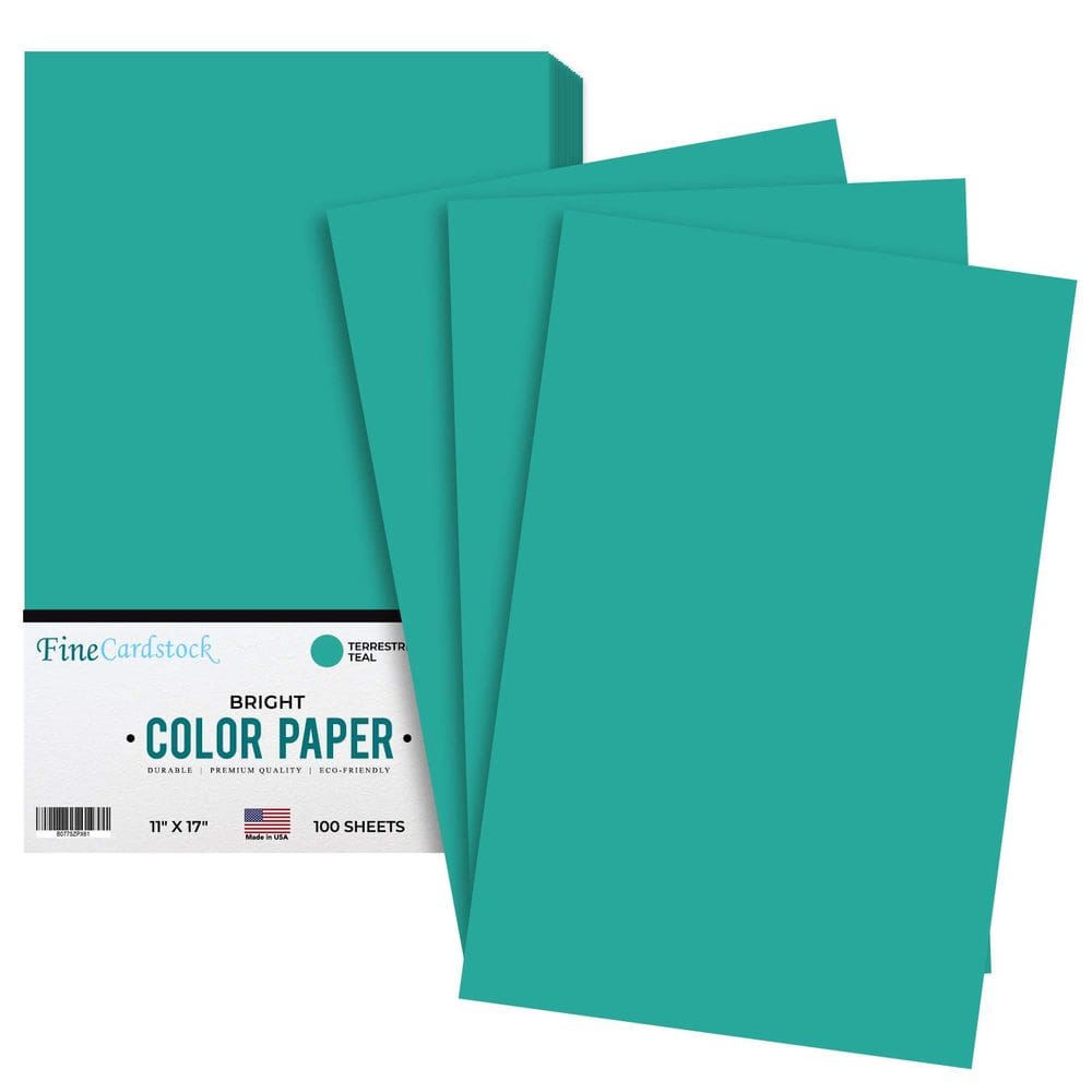 Papel colorido S Impressão superfina Terrestrial Teal 11x17