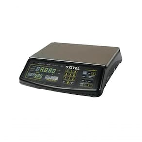 Balança Systel Clipse Preta 15kg - Bateria - Inmetro