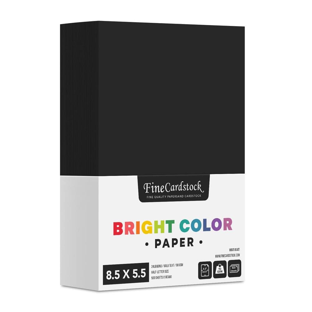 Impressão superfina de papel S, tamanho de meia letra, 8,5x5,5, 500 folhas