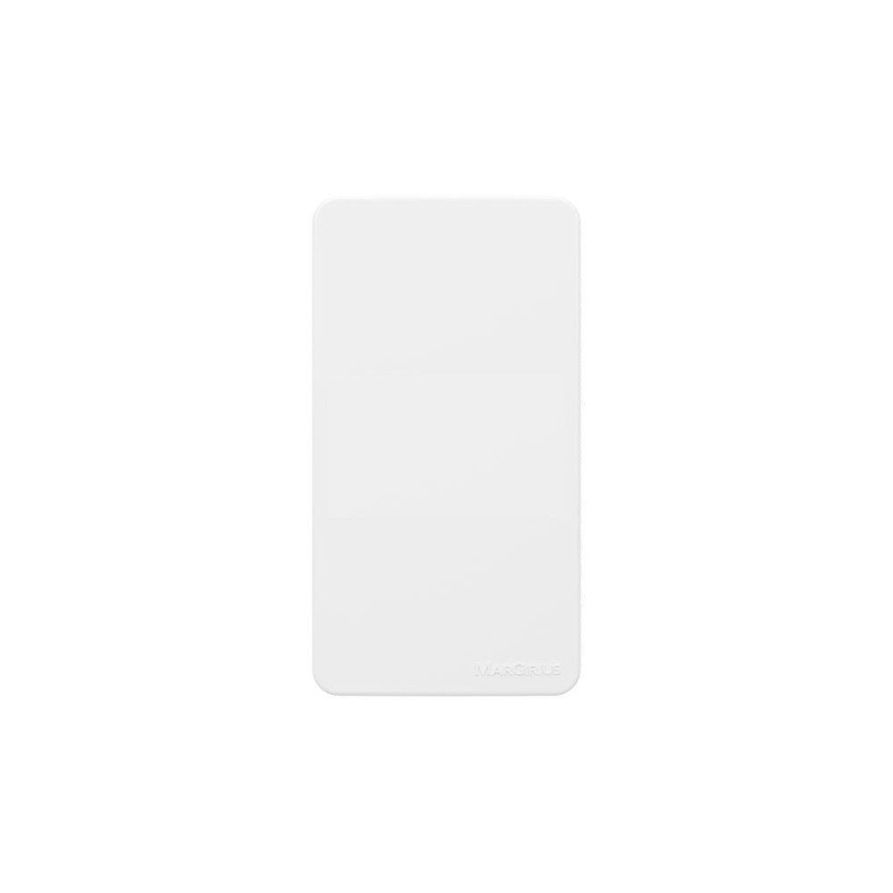 Placa Cega para Condulete com Suporte MarGirius Sleek Caixa 3/4" Branca