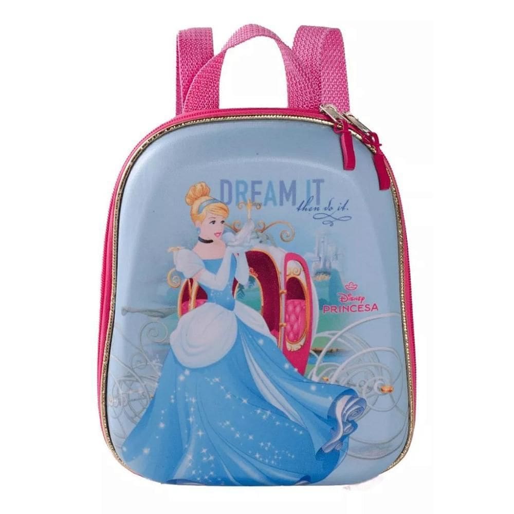 Mochila Infantil Maxtoy Escolar Princesa Cinderela Carruagem