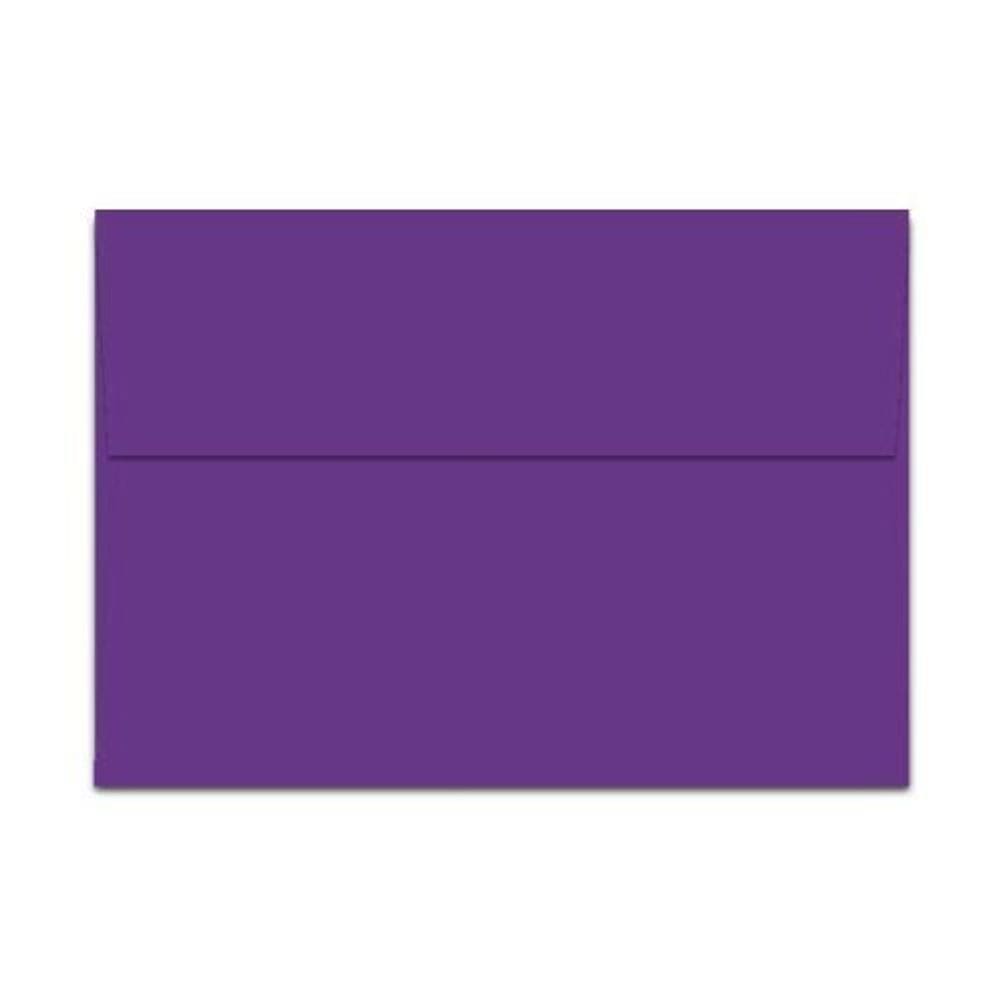 Envelopes Envelopes em A7 100% roxo com aba quadrada de 5,25 x 7,25 polegadas