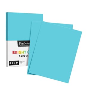 Papel de cartolina S, impressão superfina, 65 libras, 8,5 x 11, pacote com 50