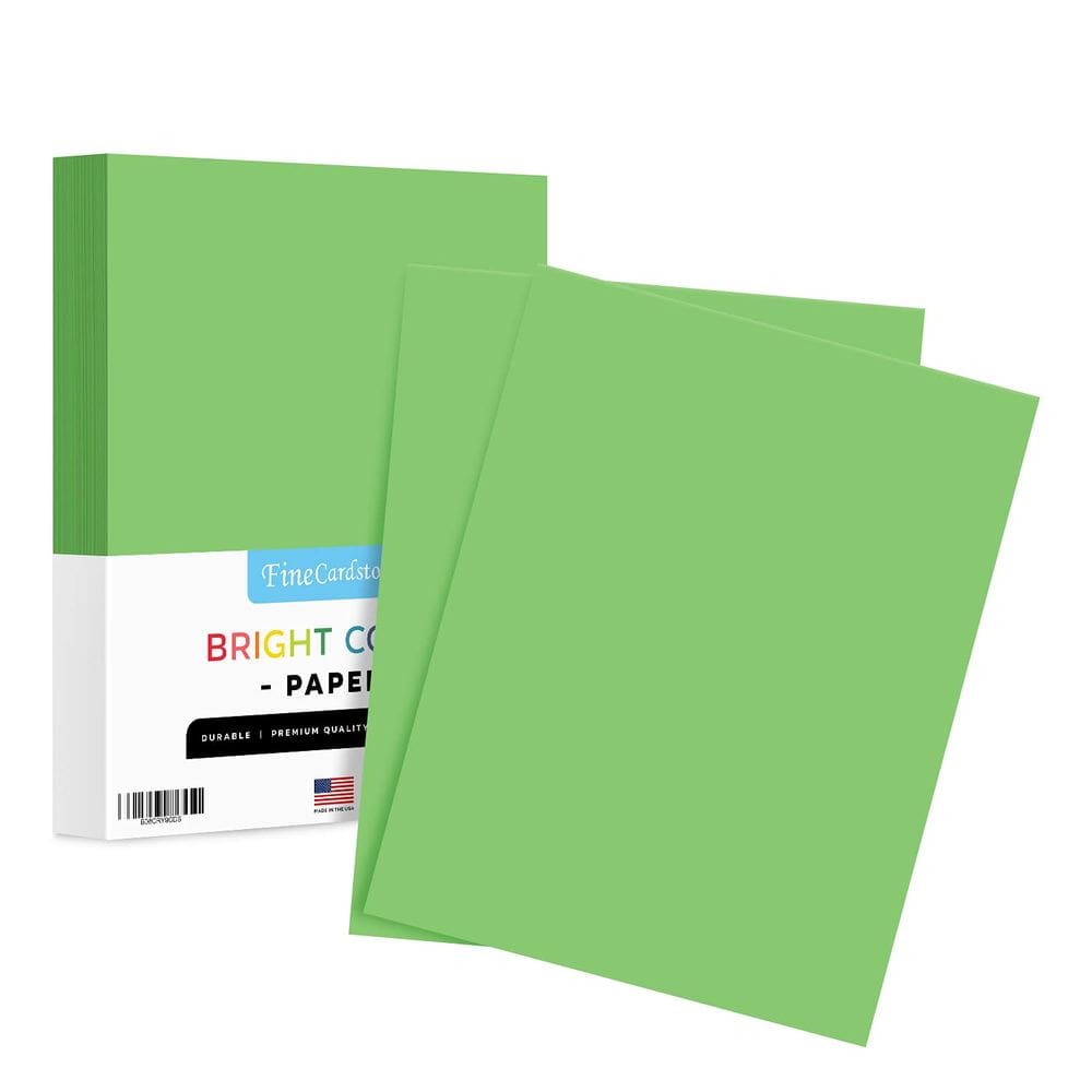 Papel colorido S Impressão superfina verde limão 8,5x11 100 folhas