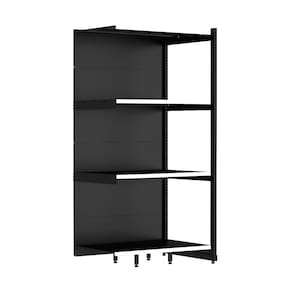 Rack Parede 202 Fit 60 Continuação Preto 90x60 Pe Branco