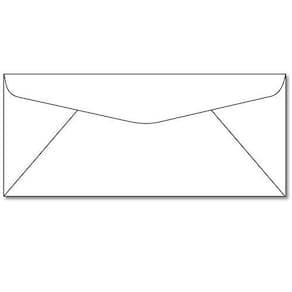 #10 Envelopes comerciais regulares da White Business (500)