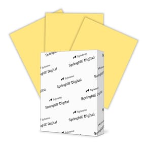 Papel cartolina Springhill Buff Yellow 199gsm 250 folhas
